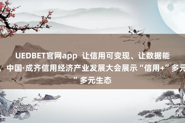 UEDBET官网app  让信用可变现、让数据能赋能，中国·成齐信用经济产业发展大会展示“信用+”多元生态