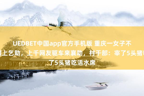 UEDBET中国app官方手机版 重庆一女子不会杀猪网上乞助，上千网友驱车来襄助，村干部：宰了5头猪吃活水席
