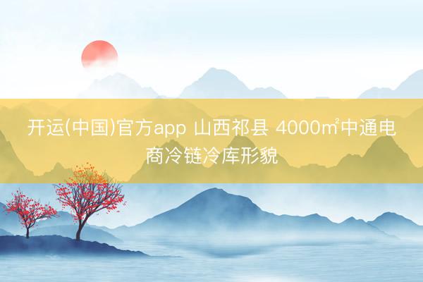 开运(中国)官方app 山西祁县 4000㎡中通电商冷链冷库形貌